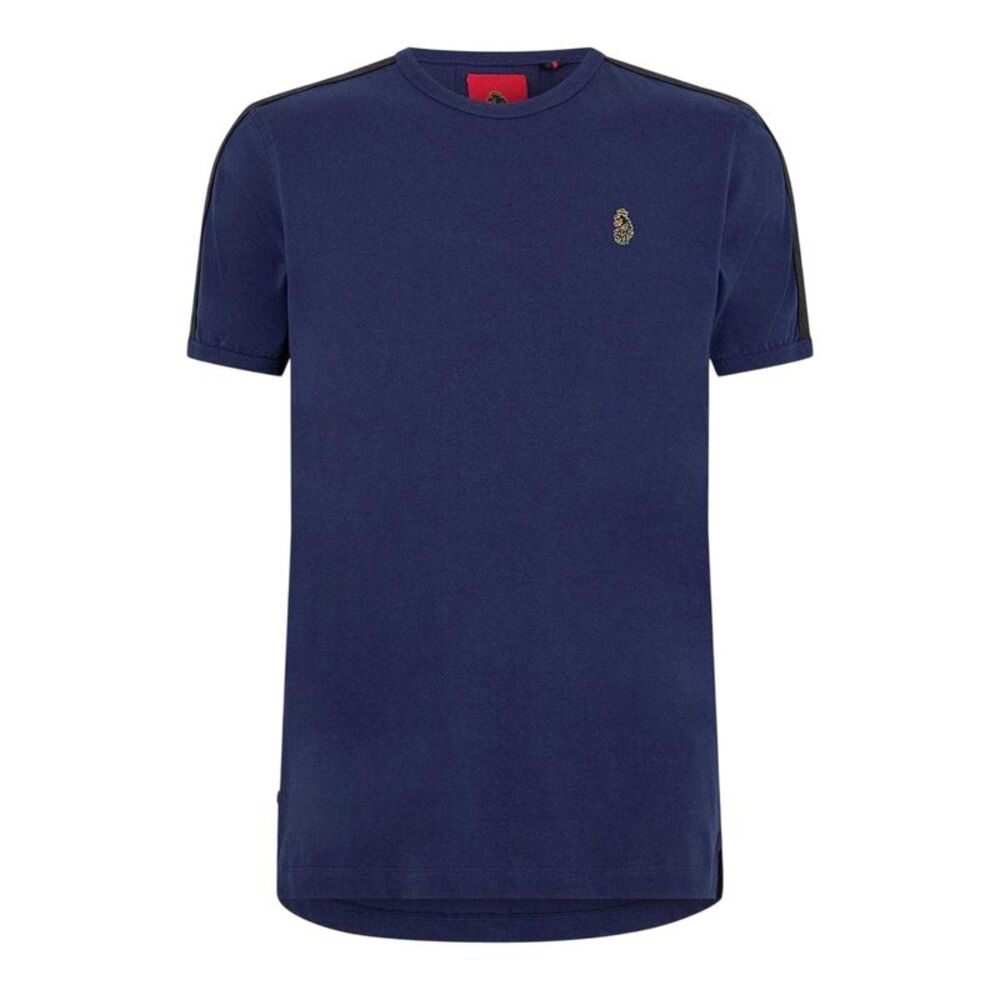 Luke 1977 Mens Embroidered Logo Regular T-Shirt / Navy